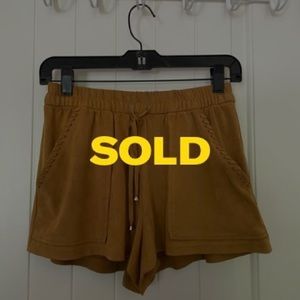 SOLD!! Zara | Trafaluc Tan Faux Suede Shorts